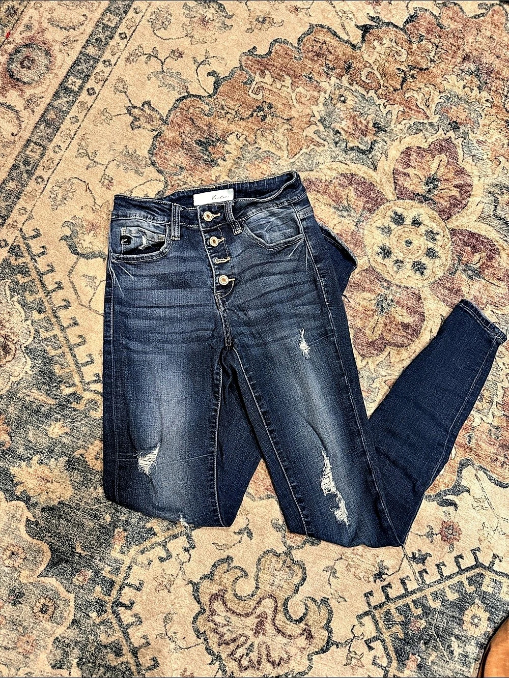 KanCan KC5192D Skinny Jeans Blue Waist 25